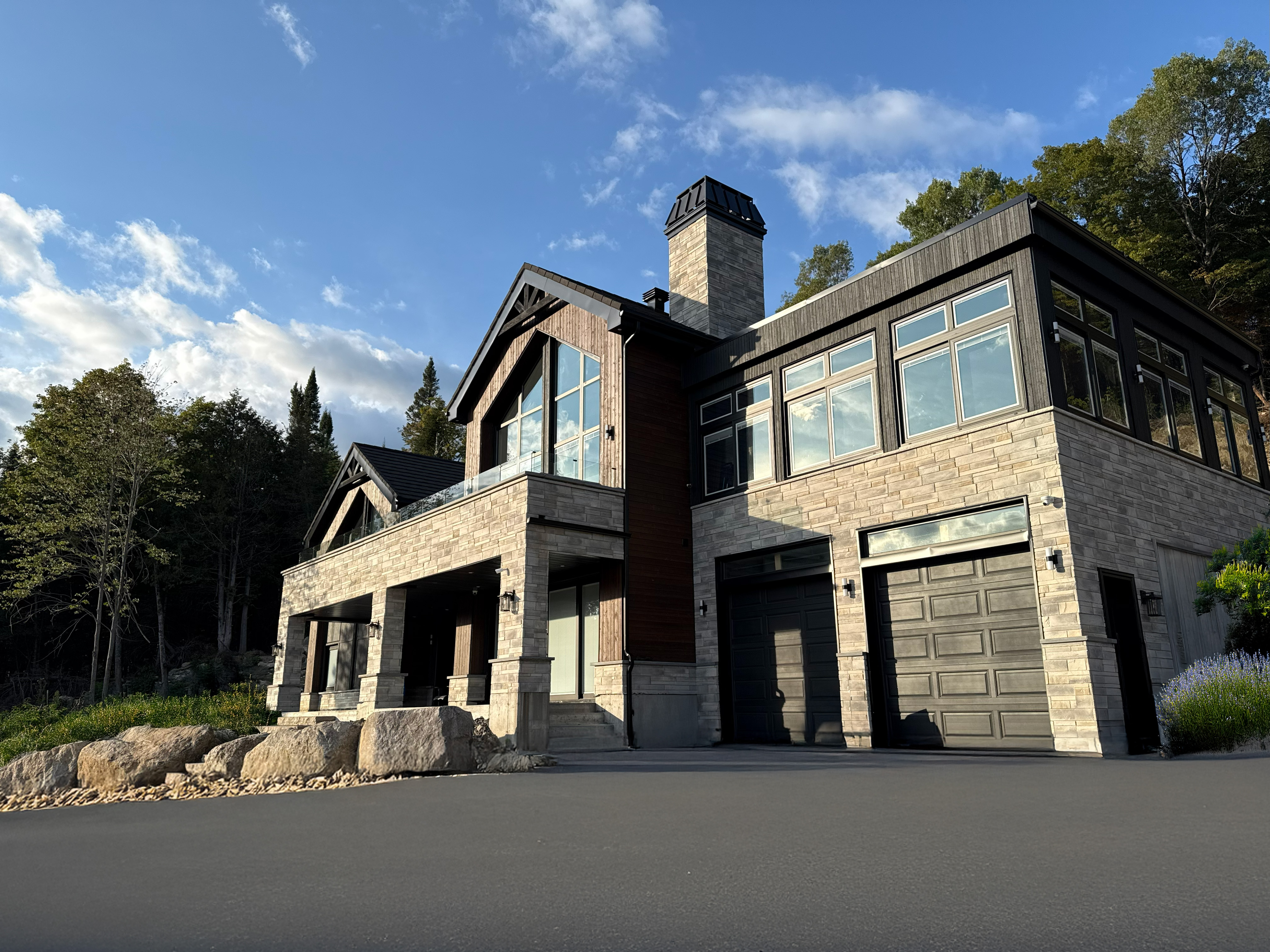 Mont-Blanc Chalet — custom home and chalet design in the Laurentians by Angle Architecture